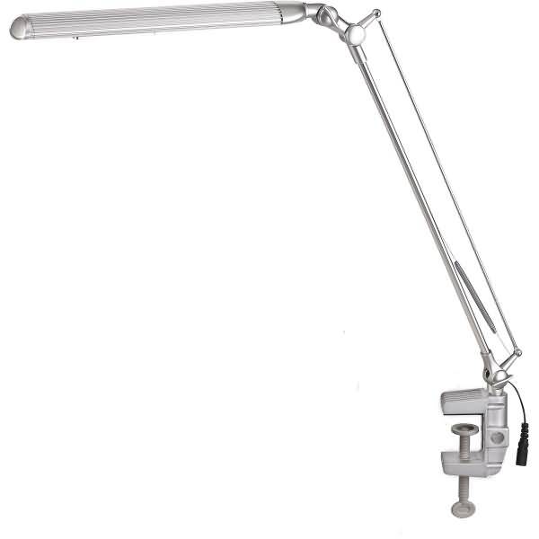 LED-Tischleuchte silberfarben