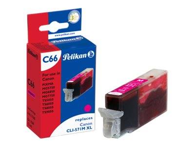Pelikan C66 - 12 ml - Magenta - kompatibel - Tintenpatrone (Alternative zu: Canon CLI-571MXL)
