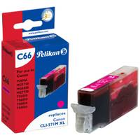 Pelikan C66 - 12 ml - Magenta - kompatibel - Tintenpatrone (Alternative zu: Canon CLI-571MXL)