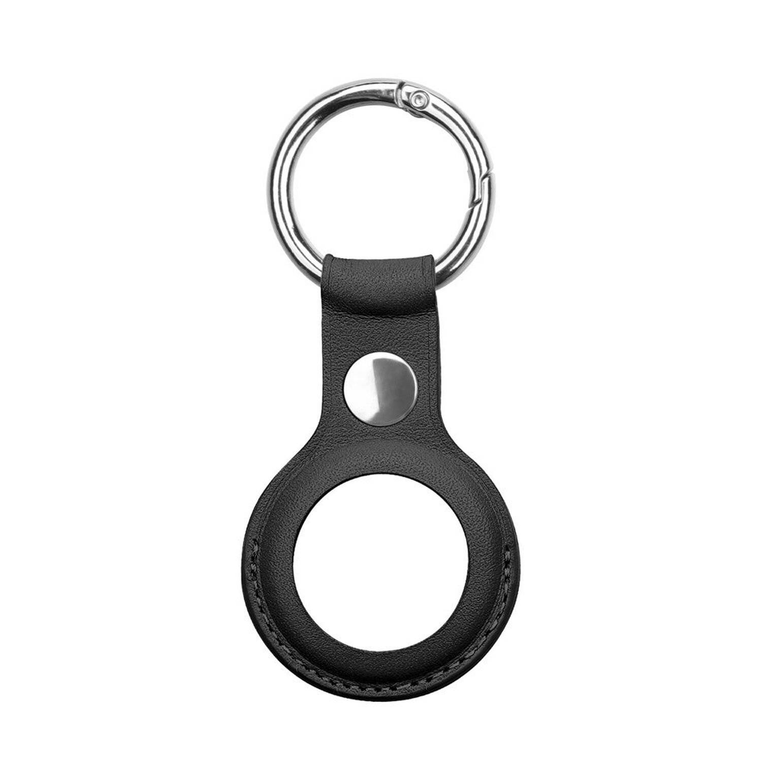 Case für AirTag Schutz Hülle Cover Schlüsselanhänger Apple AirTag Cover Case Tracker Tasche Schwarz