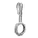 Silikon Case für AirTag Schutz Hülle Cover mit Riemen Schlüsselanhänger Apple AirTag Grau