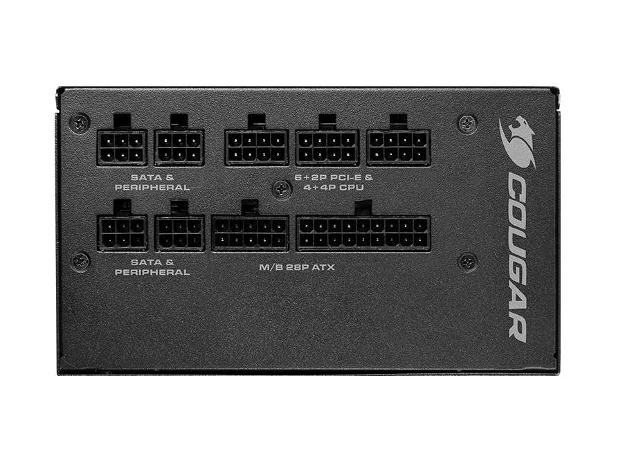 COUGAR Netzteil GEX 850W ATX3.0 / 80 Plus Gold / Modular, 850 W, 100 - 240 V, 50 - 60 Hz, 12 - 6 A, 120 W, 849,6 W