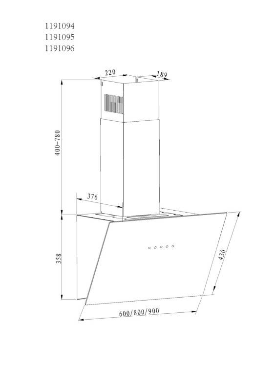 Amica Kaminhaube KHF 664 630 S