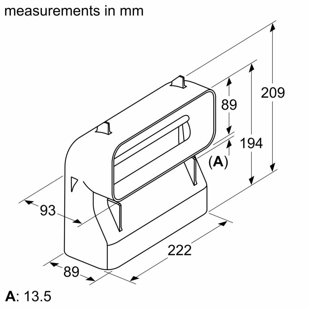 Constructa-Neff Flachkanalbogen Z861SB4