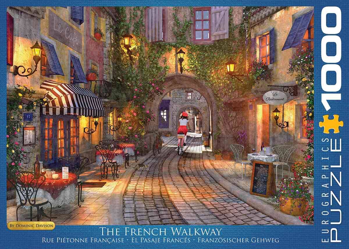 Eurographics 6000-0961 - Französicher Gehweg von Dominic Davision, Puzzle Französischer Gehweg, Anzahl Teile: 1000, Maße (B/H): 68 x 48 cm, Eurogra