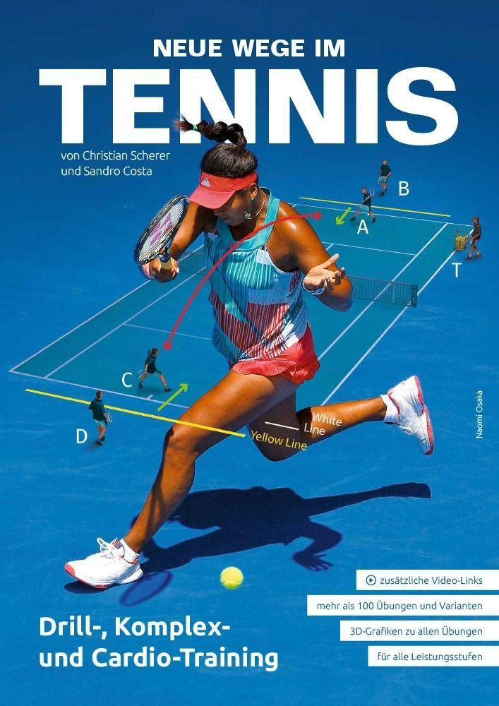 Neue Wege im Tennis Drill-, Komplex- und Cardio-Training. Zusätzliche Video-Links. Mehr als 100 Übungen und Varianten. 3 D-Grafiken zu allen Übunge