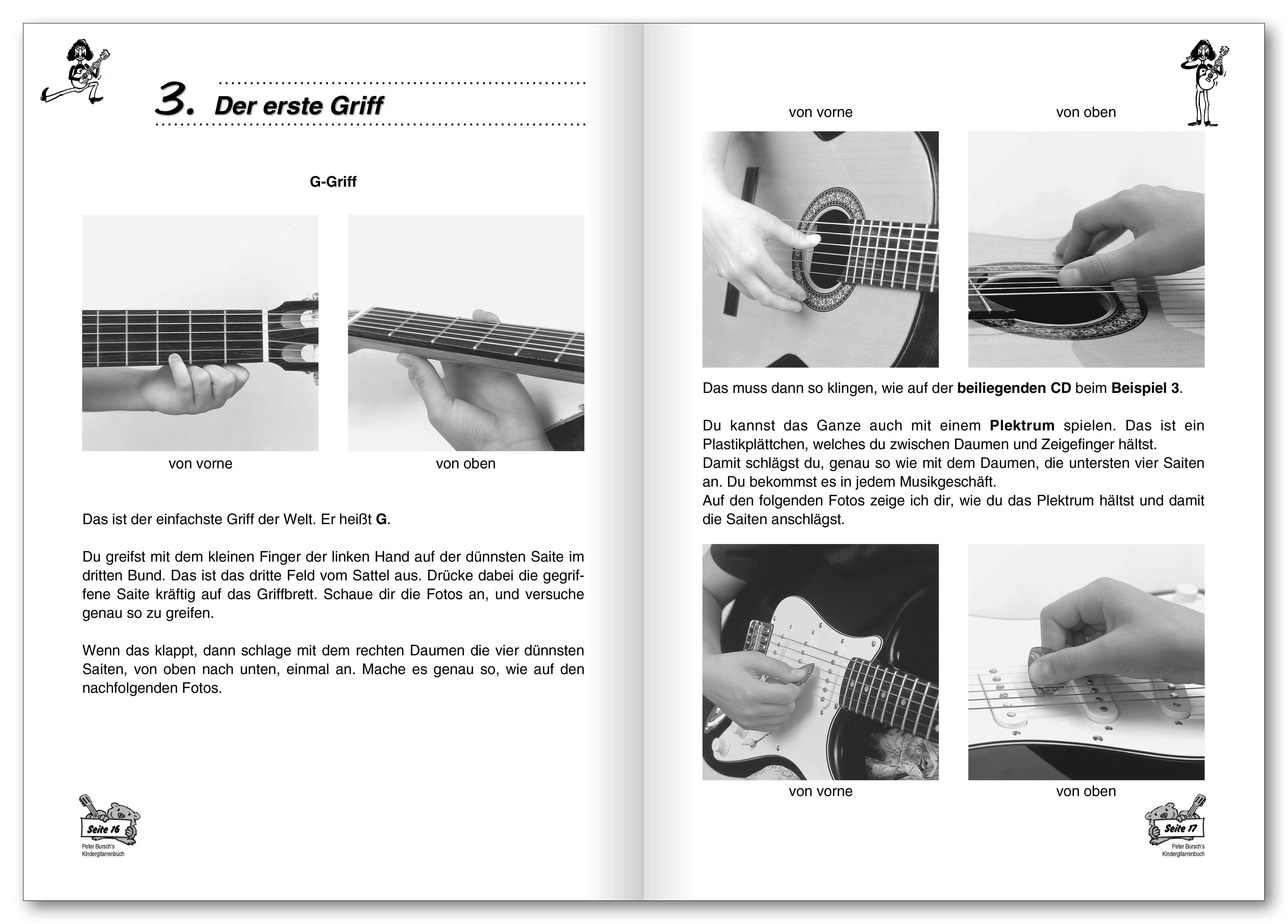 Peter Bursch's Kinder-Gitarrenbuch, mit Audio-CD Mit viel Spaß von Anfang an. Für alle, die gern m. Kindern musizieren wollen