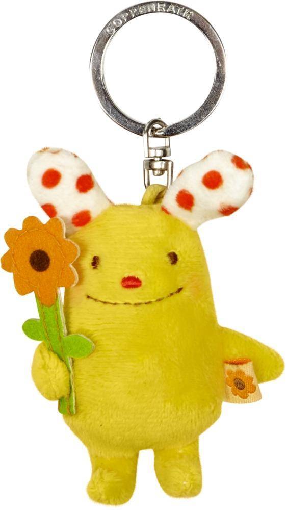 Schlüsselanhänger Der kleine Sonnenschein Das kleine Glück, Plüsch-Anhänger mit Schlüsselring, Füllung: 100% Polyester, Gewicht: 13 g, Maße: 5