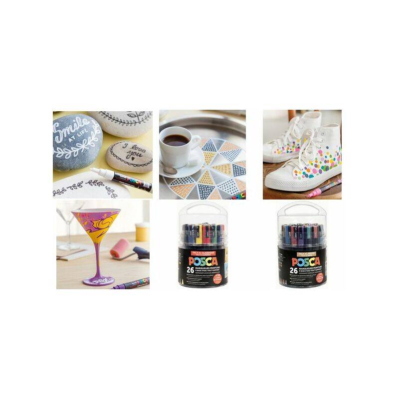 POSCA Pigmentmarker "Pack XL Classique", 26er Set, sortiert