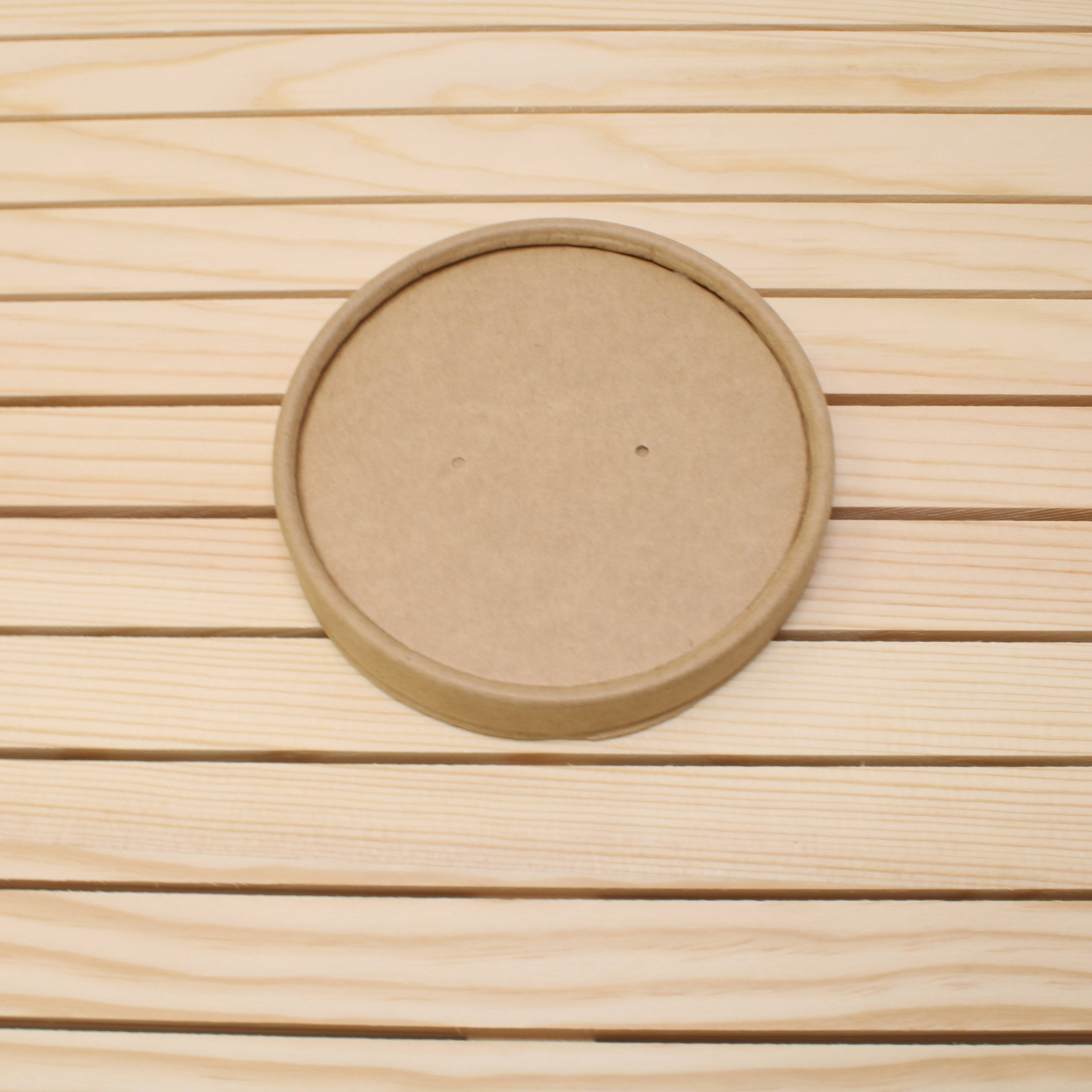 Deckel Double Disk für Pappbehälter Kraft 750 + 900 ml - Typ: Deckel - 25 Stück