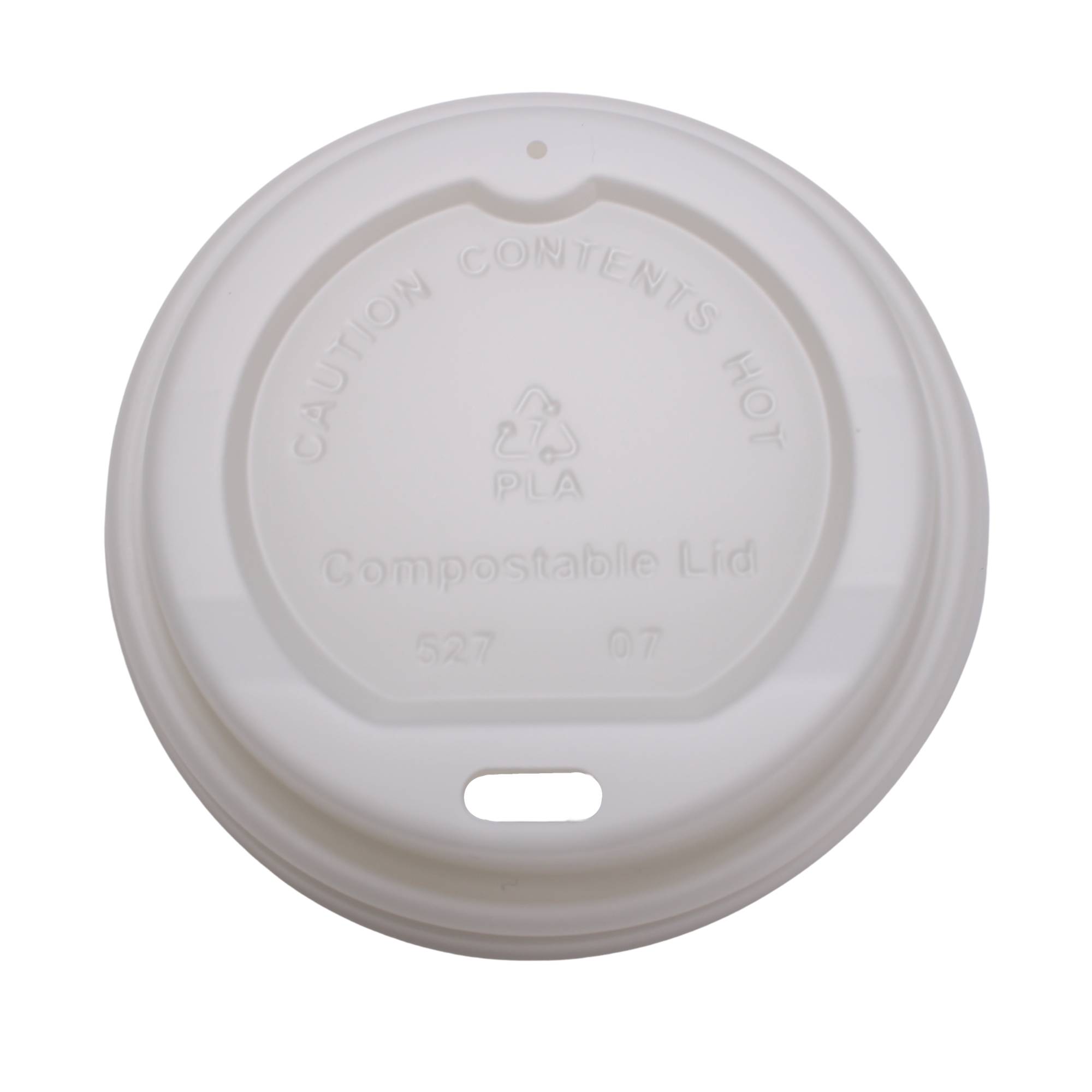 Mais Deckel PLA - passend für Pappbecher 118 ml 4oz. biologisch abbaubar - 50 Stück