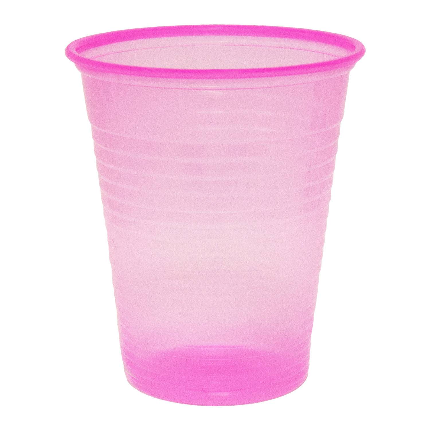 Mundspülbecher, pink ca. 180 ml, griffig, Karton 3000 Stück