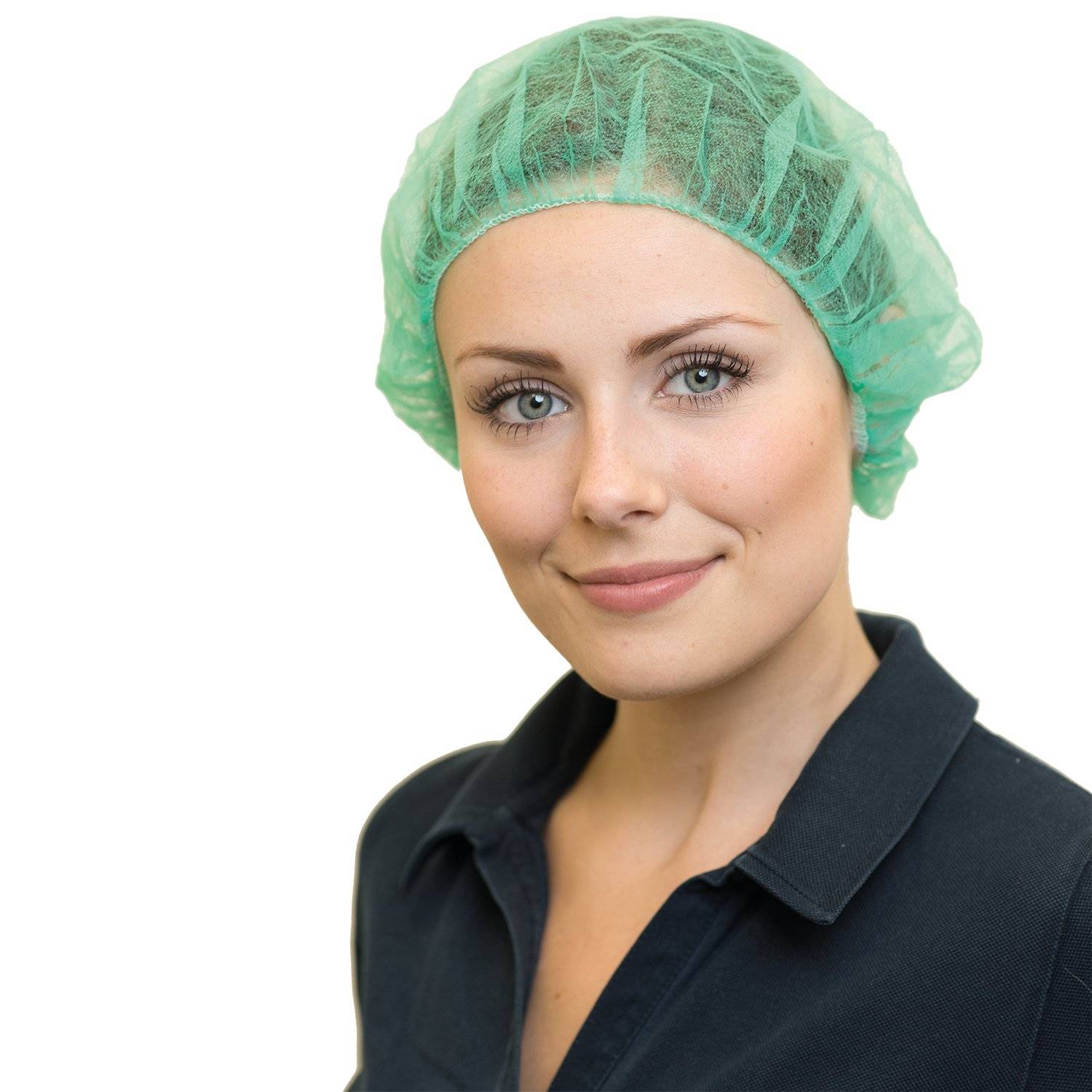 NITRAS Baretthaube, grün, aus Vlies 100 St.