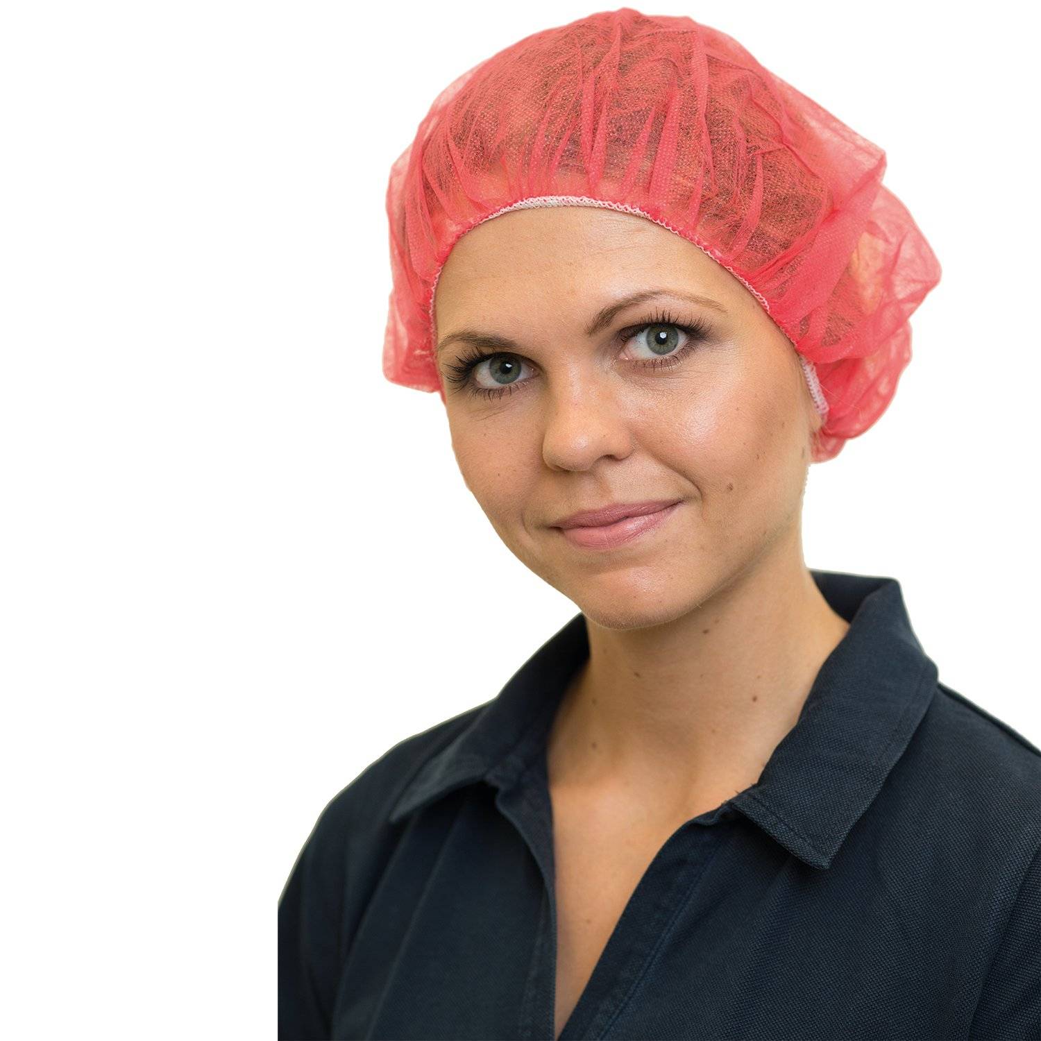 NITRAS Baretthaube, rot, aus Vlies 100 St.