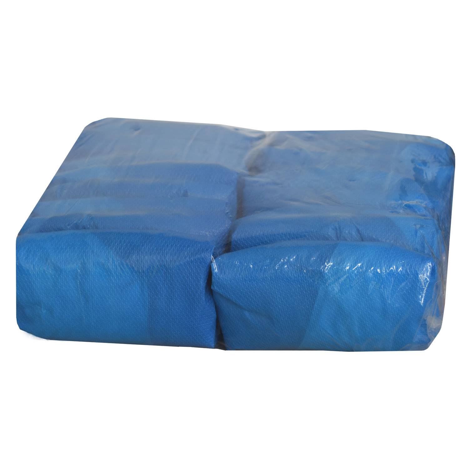 NITRAS Überschuhe mit CPE-Laufsohle, weiß mit blauer Sohle 50 St.