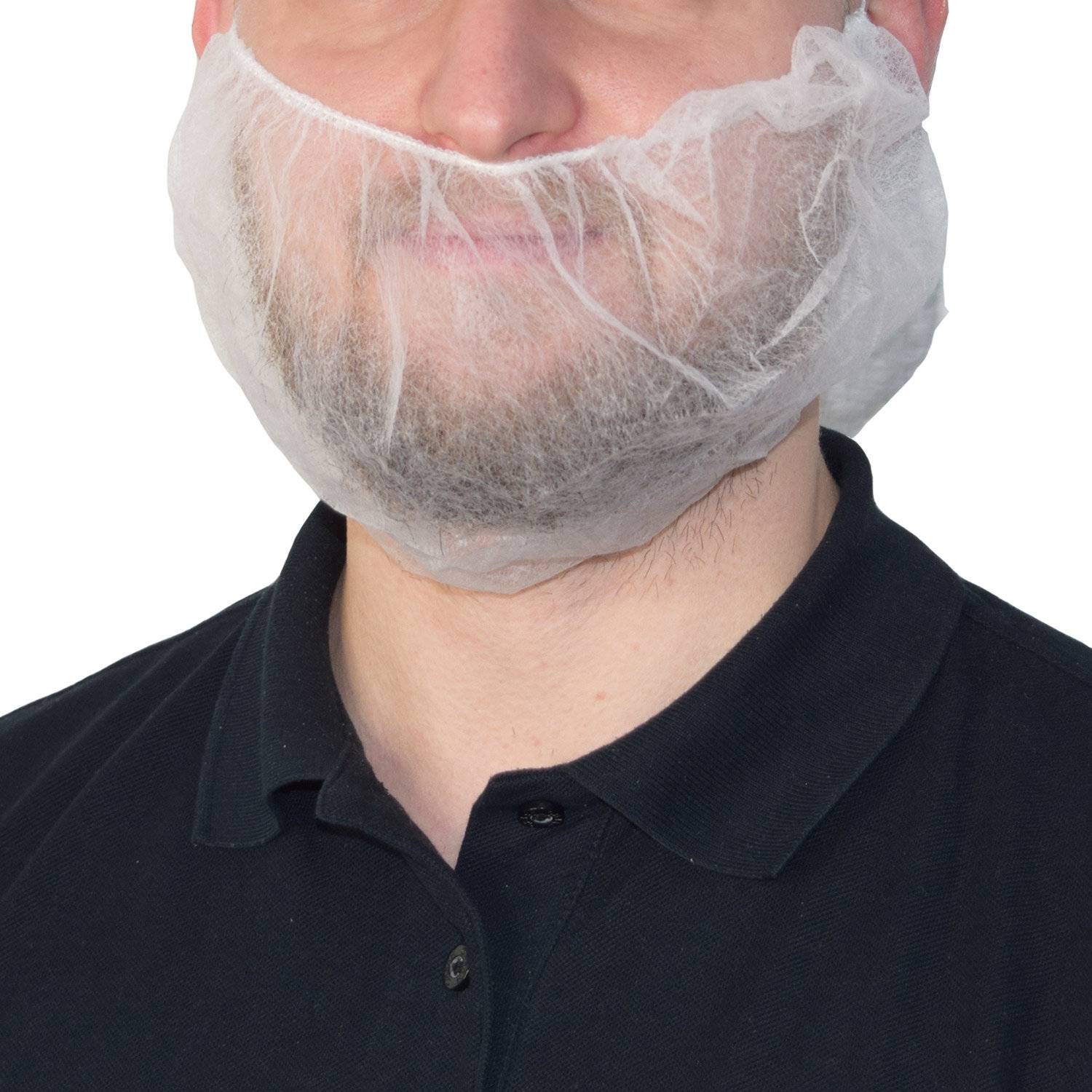 NITRAS Bartmaske, weiß, Vliesstoff 100 St.