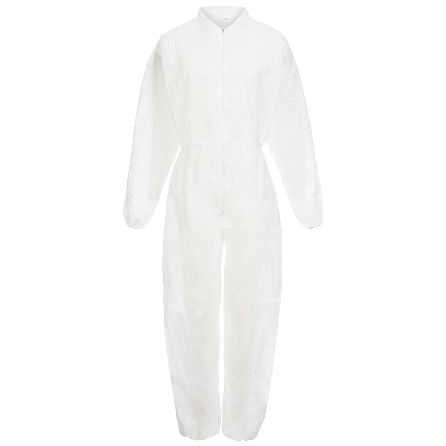 NITRAS PP-Schutzoverall mit Kragen, weiß 3XL