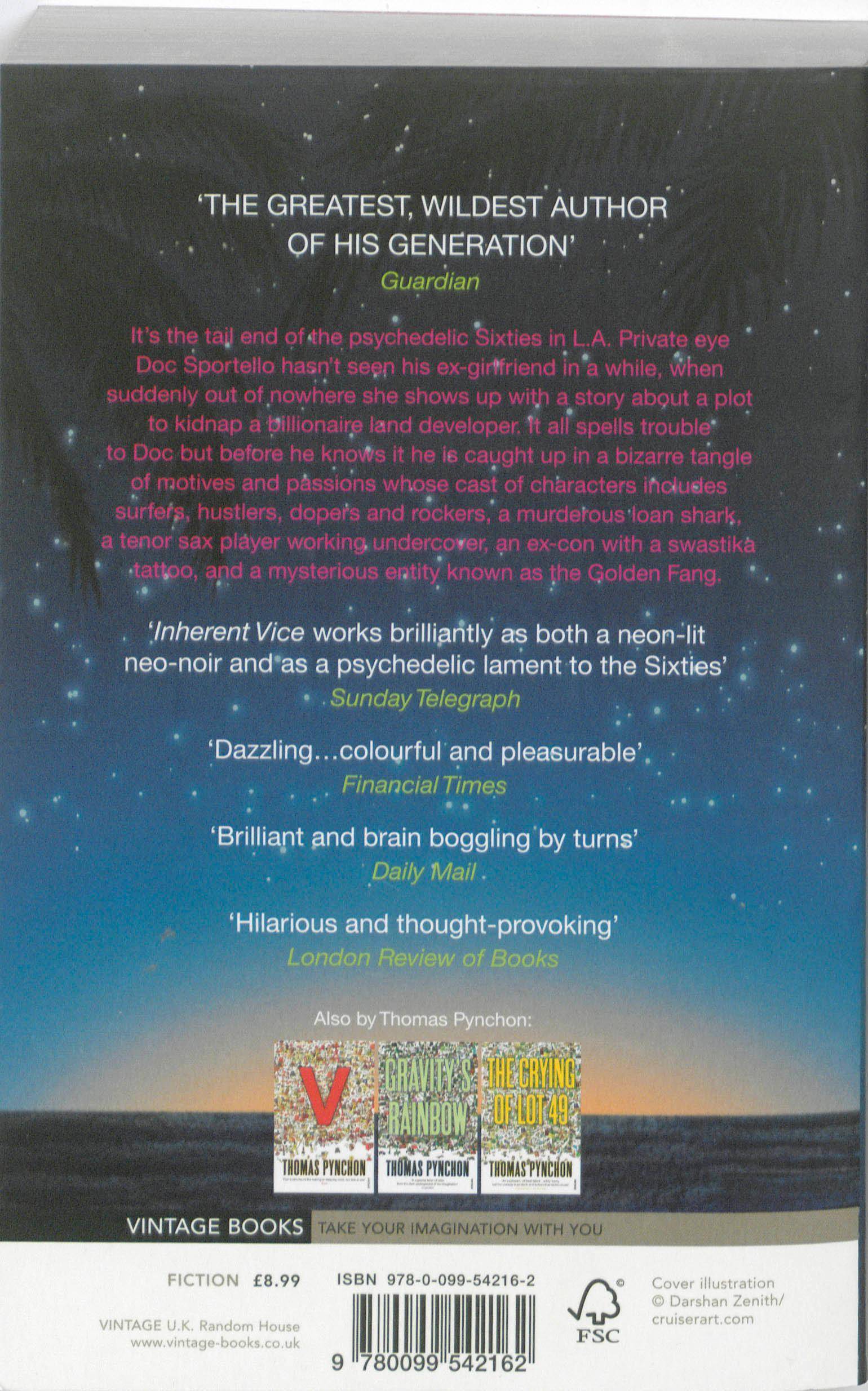 Inherent Vice A Novel