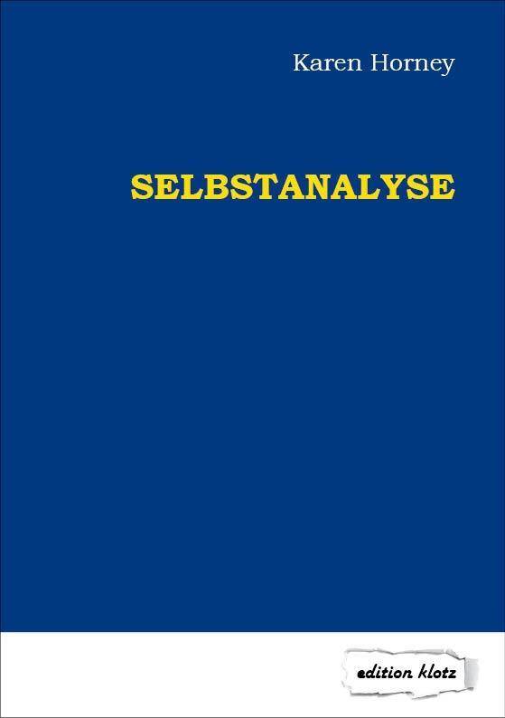 Selbstanalyse Edition Klotz