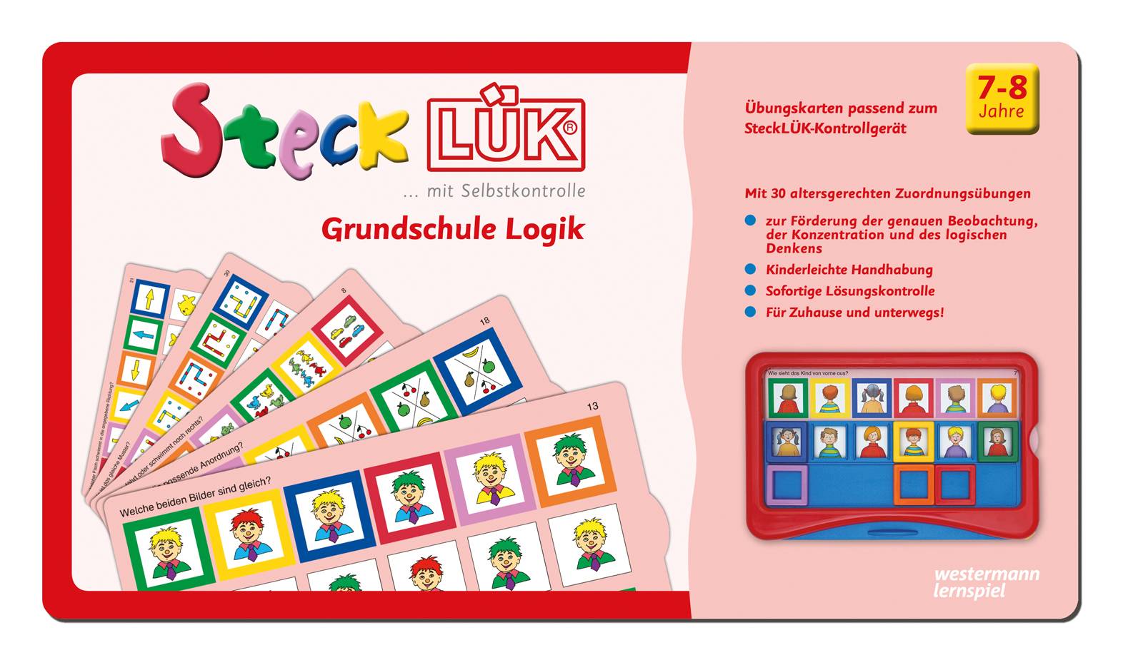 SteckLÜK Grundschule Logik 1: Alter 7 - 8 (rot)