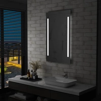 vidaXL Badezimmer-Wandspiegel mit LEDs 60x100 cm vidaXL Badezimmer-Wandspiegel mit LEDs 60x100 cm