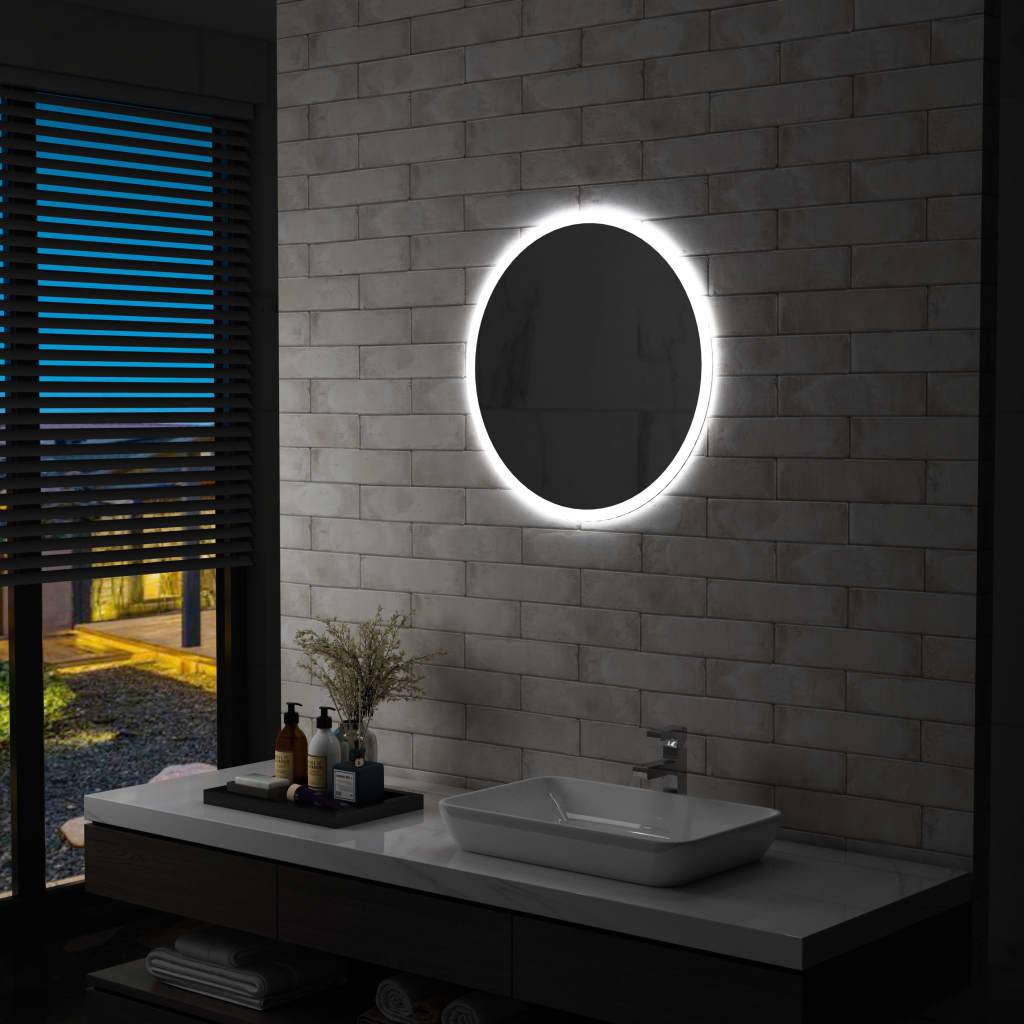 vidaXL Badezimmerspiegel mit LED 60 cm