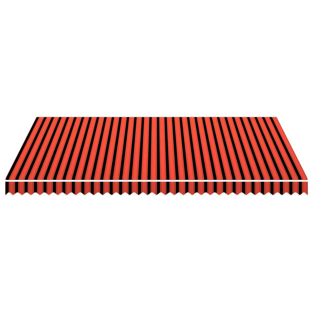 vidaXL Markisenbespannung Canvas Orange & Braun 450x300 cm