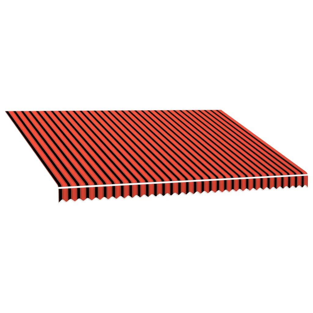 vidaXL Markisenbespannung Canvas Orange & Braun 450x300 cm