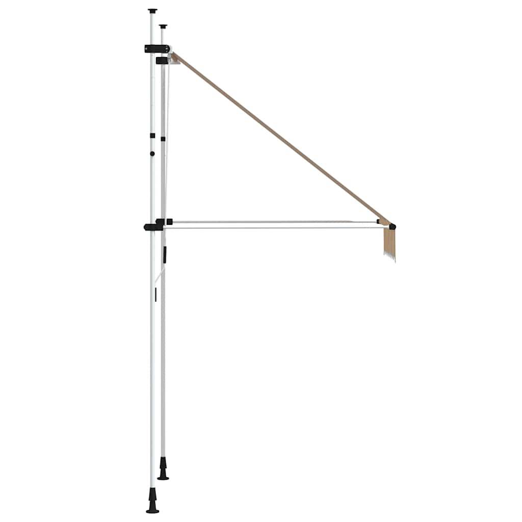 vidaXL Markise Einziehbar Handbetrieben 100 cm Orange/Weiß Gestreift