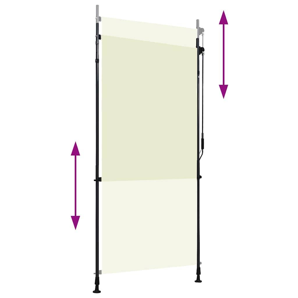 vidaXL Außenrollo 100 x 270 cm Creme