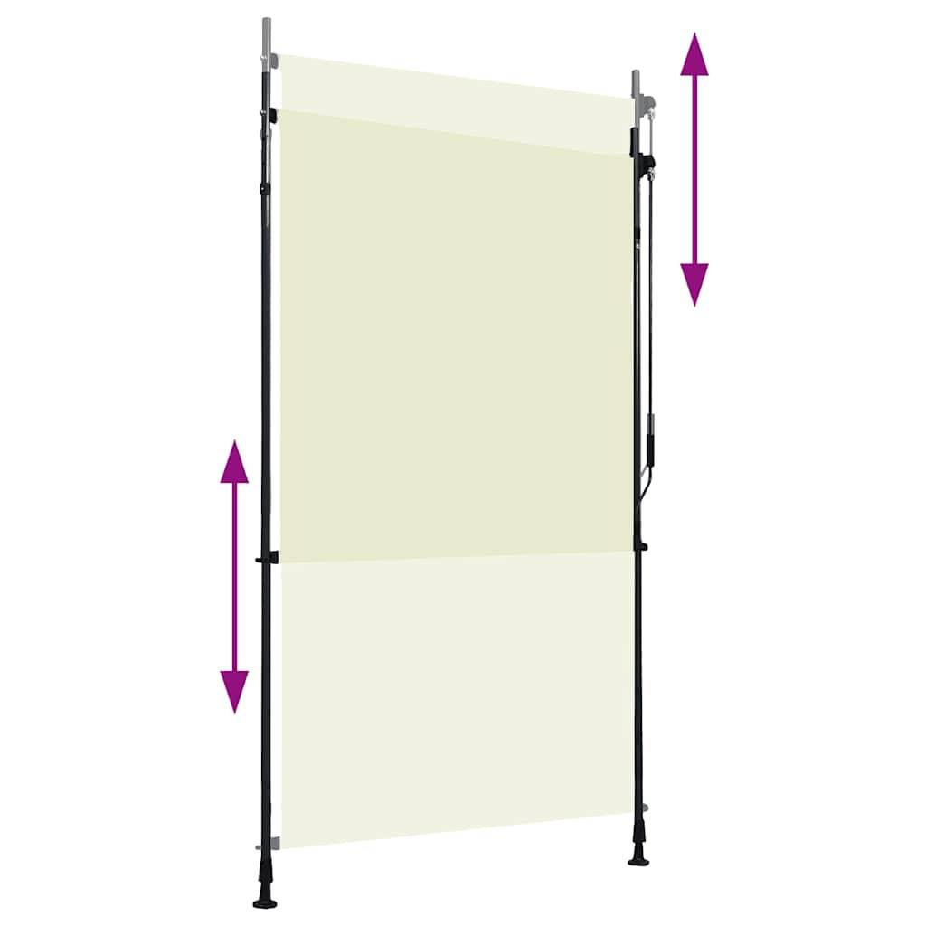 vidaXL Außenrollo 120 x 270 cm Creme