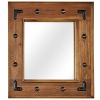 vidaXL Spiegel Akazienholz Massiv 50x50 cm vidaXL Spiegel Akazienholz Massiv 50x50 cm
