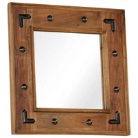vidaXL Spiegel Akazienholz Massiv 50x50 cm vidaXL Spiegel Akazienholz Massiv 50x50 cm