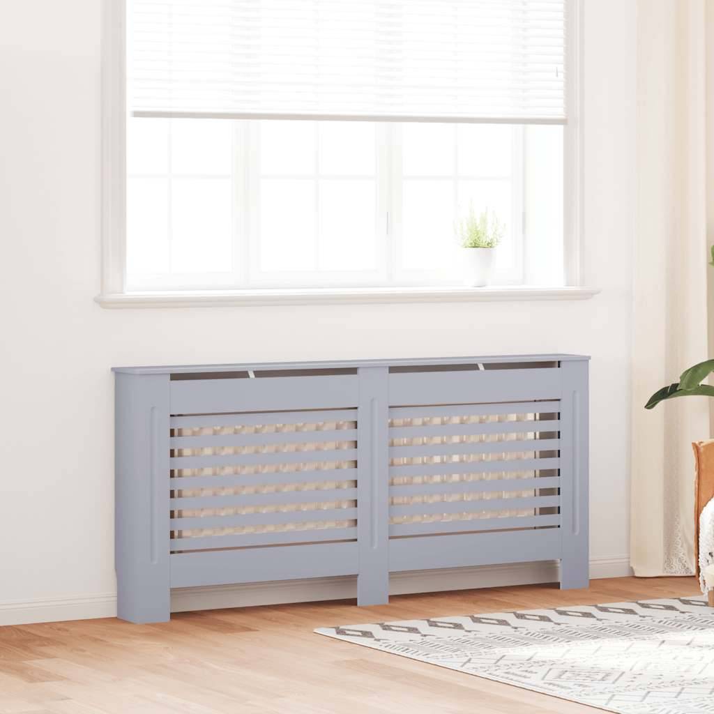 vidaXL Heizkörperverkleidung Anthrazit 172x19x81,5 cm MDF