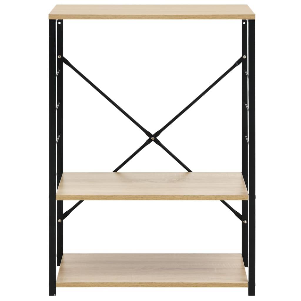 vidaXL Mikrowellenregal Schwarz Eiche 60×39,6×79,5 cm Holzwerkstoff
