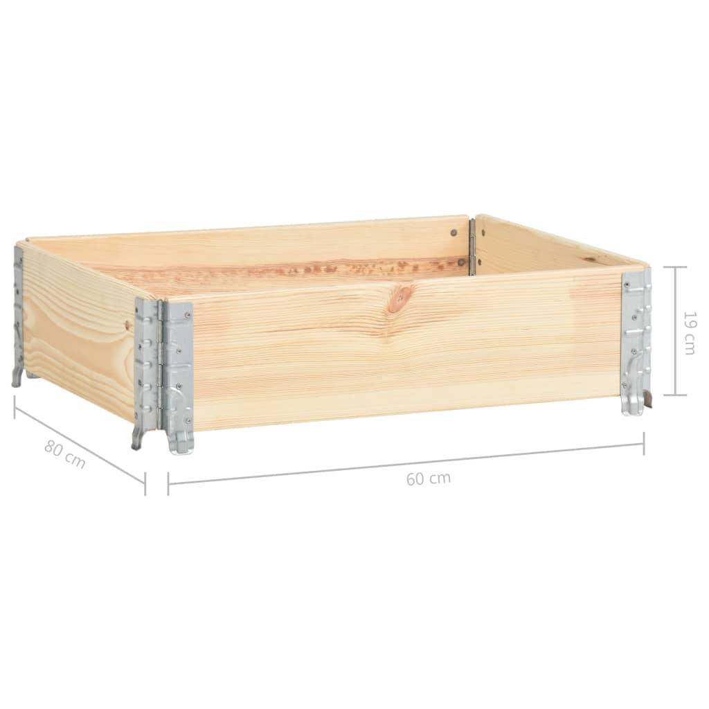 vidaXL Hochbeet 60x80 cm Kiefer Massivholz