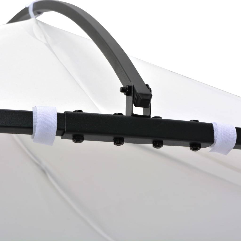 vidaXL Pavillon 300 x 290 cm Weiß Rund