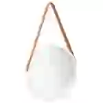 vidaXL Wandspiegel mit Gürtel 40 cm Weiß vidaXL Wandspiegel mit Gürtel 40 cm Weiß