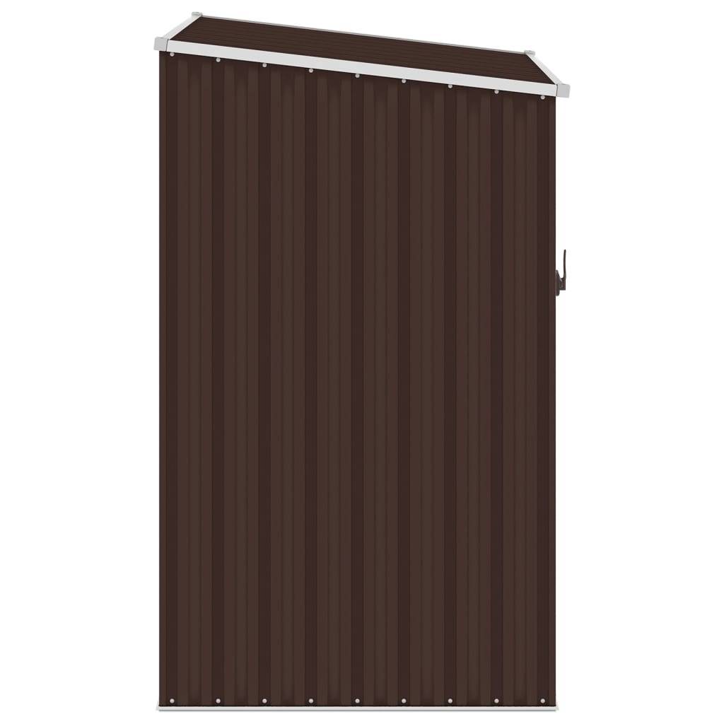 vidaXL Gerätehaus Braun 87x98x159 cm Verzinkter Stahl