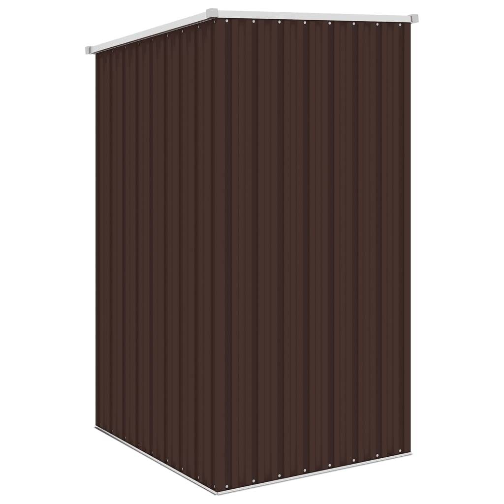 vidaXL Gerätehaus Braun 87x98x159 cm Verzinkter Stahl