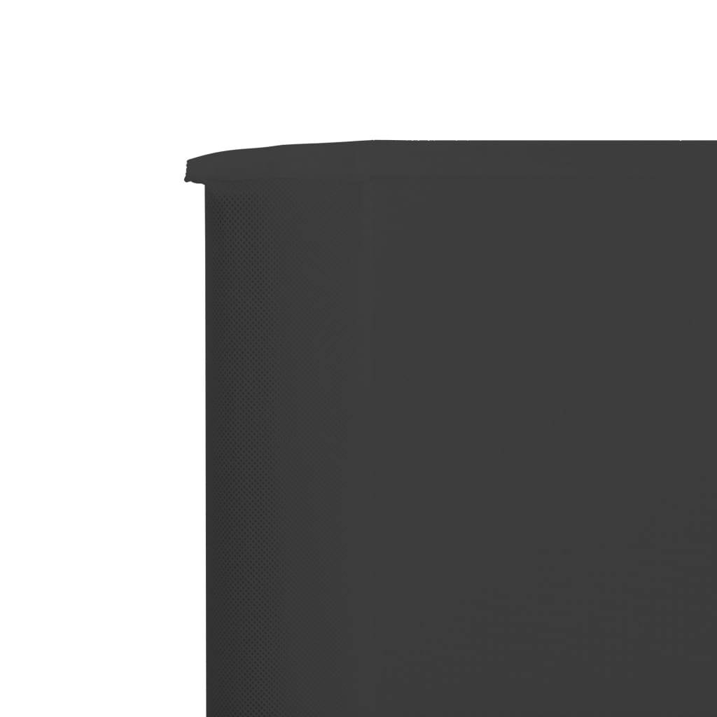 vidaXL 5-teiliges Windschutzgewebe 600 x 160 cm Anthrazit