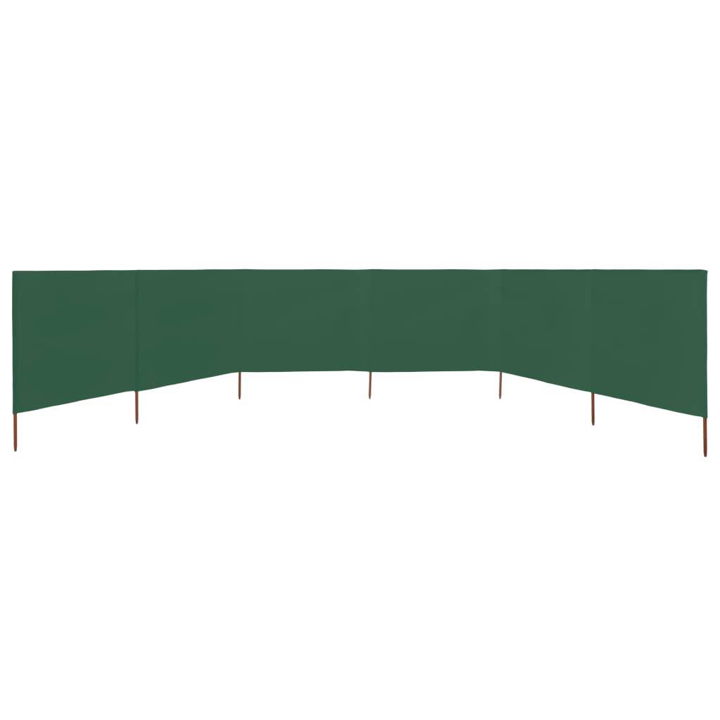 vidaXL 6-teiliges Windschutzgewebe 800 x 160 cm Grün