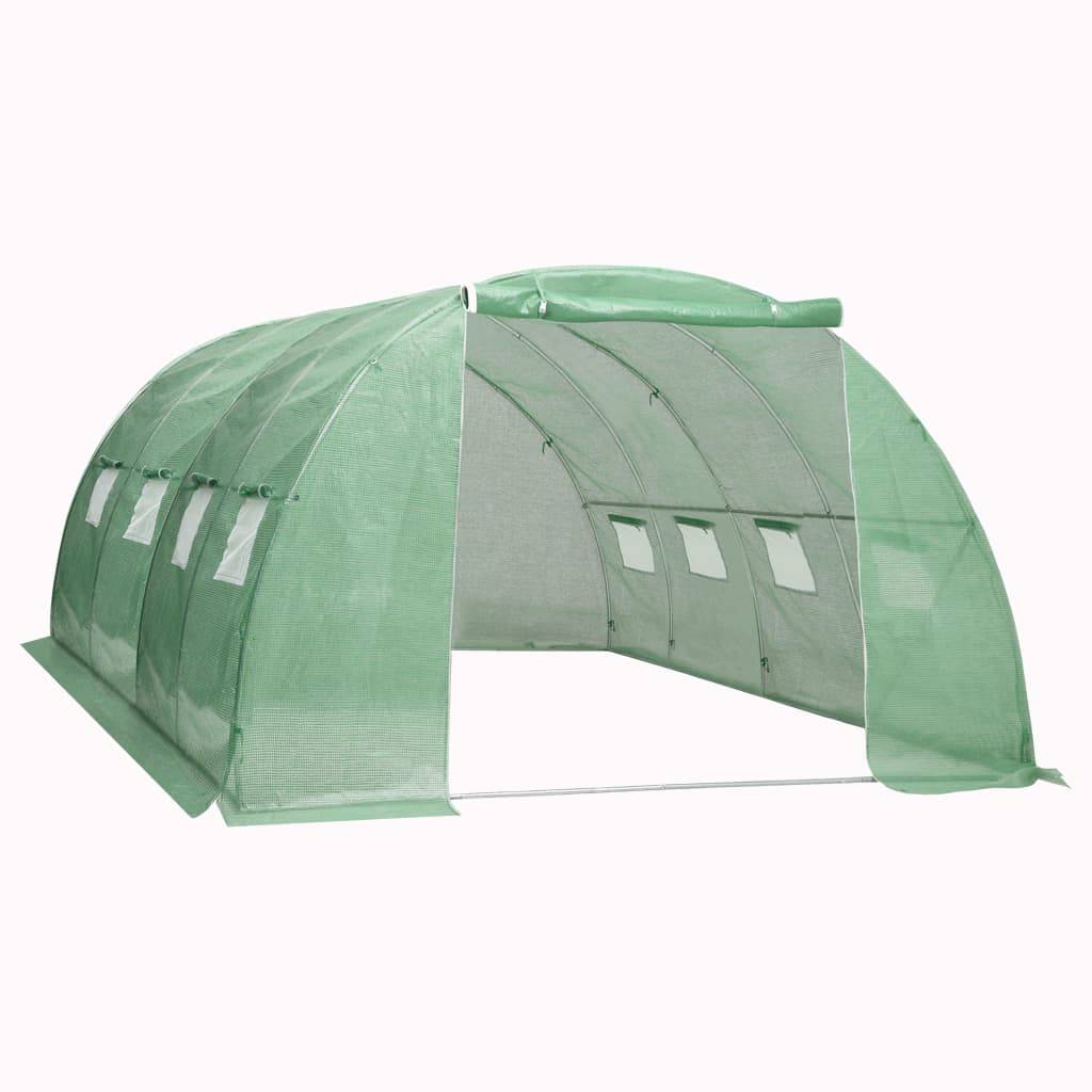 vidaXL Gewächshaus 16 m² 4x4x2 m