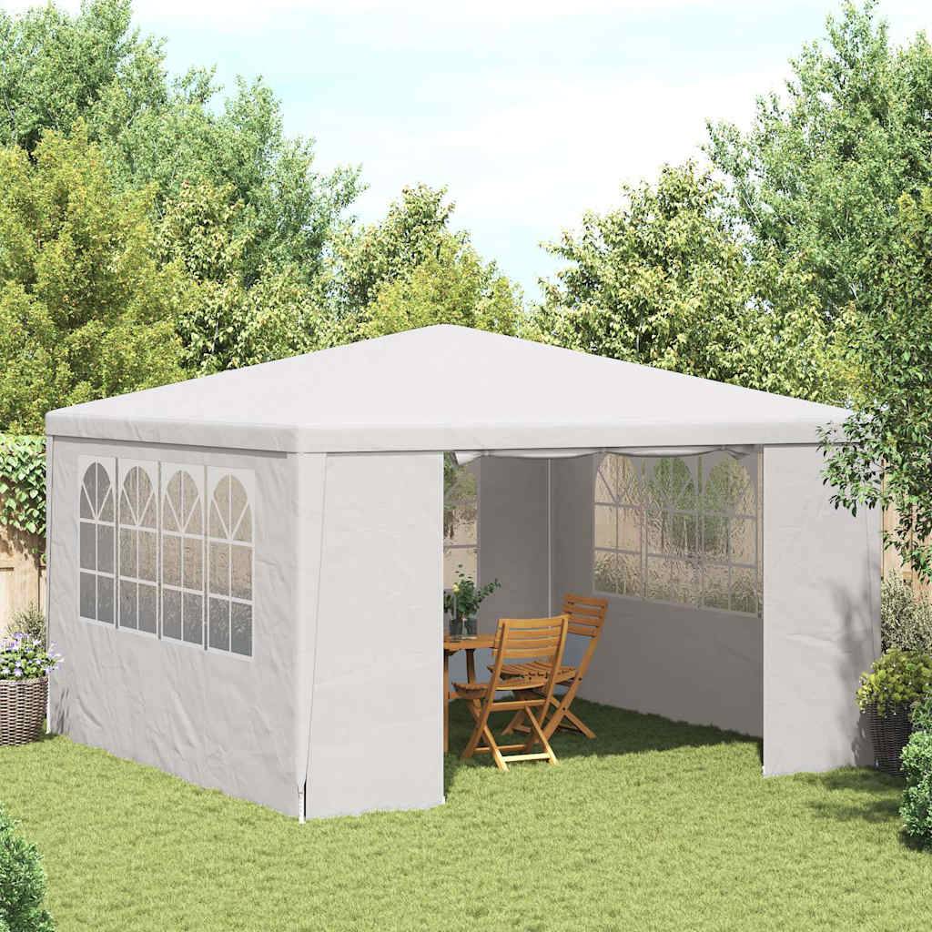 vidaXL Profi-Partyzelt mit Seitenwänden 4×4 m Weiß 90 g/m²