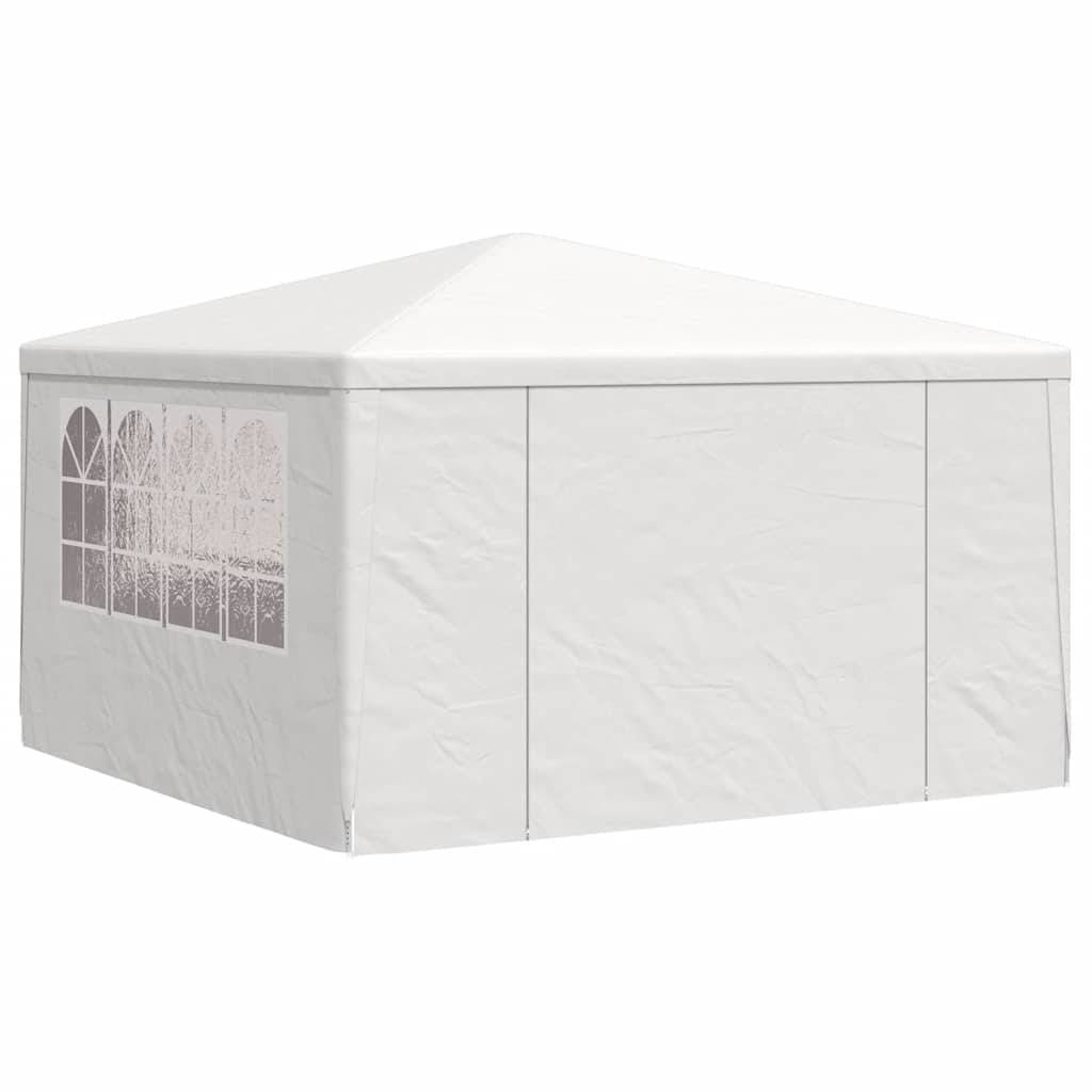 vidaXL Profi-Partyzelt mit Seitenwänden 4×4 m Weiß 90 g/m²