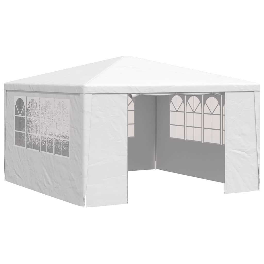 vidaXL Profi-Partyzelt mit Seitenwänden 4×4 m Weiß 90 g/m²