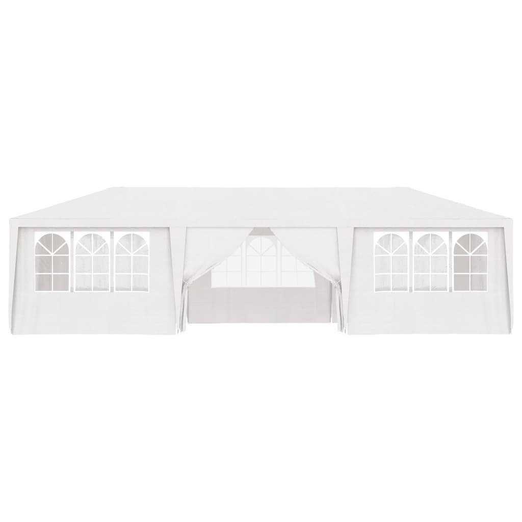 vidaXL Profi-Partyzelt mit Seitenwänden 4×9 m Weiß 90 g/m²