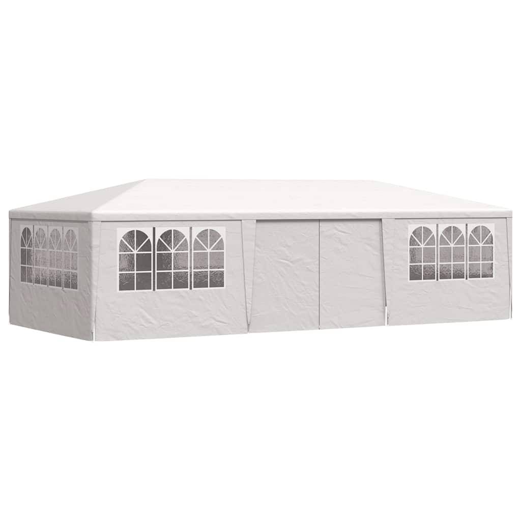 vidaXL Profi-Partyzelt mit Seitenwänden 4×9 m Weiß 90 g/m²