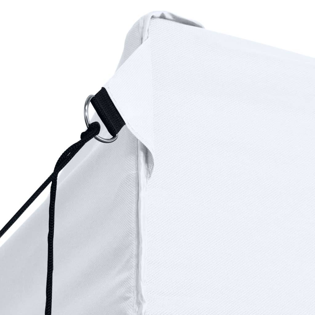 vidaXL Profi-Partyzelt Faltbar mit 3 Seitenwänden 280x410x315 cm Stahl Weiß