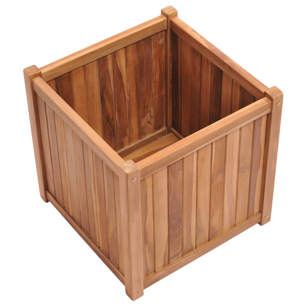 vidaXL Hochbeet 50x50x50 cm Massivholz Teak